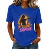 Unisex Fashion Letter Print T-Shirt Short Sleeve Neck Casual Tee for Daily Wear