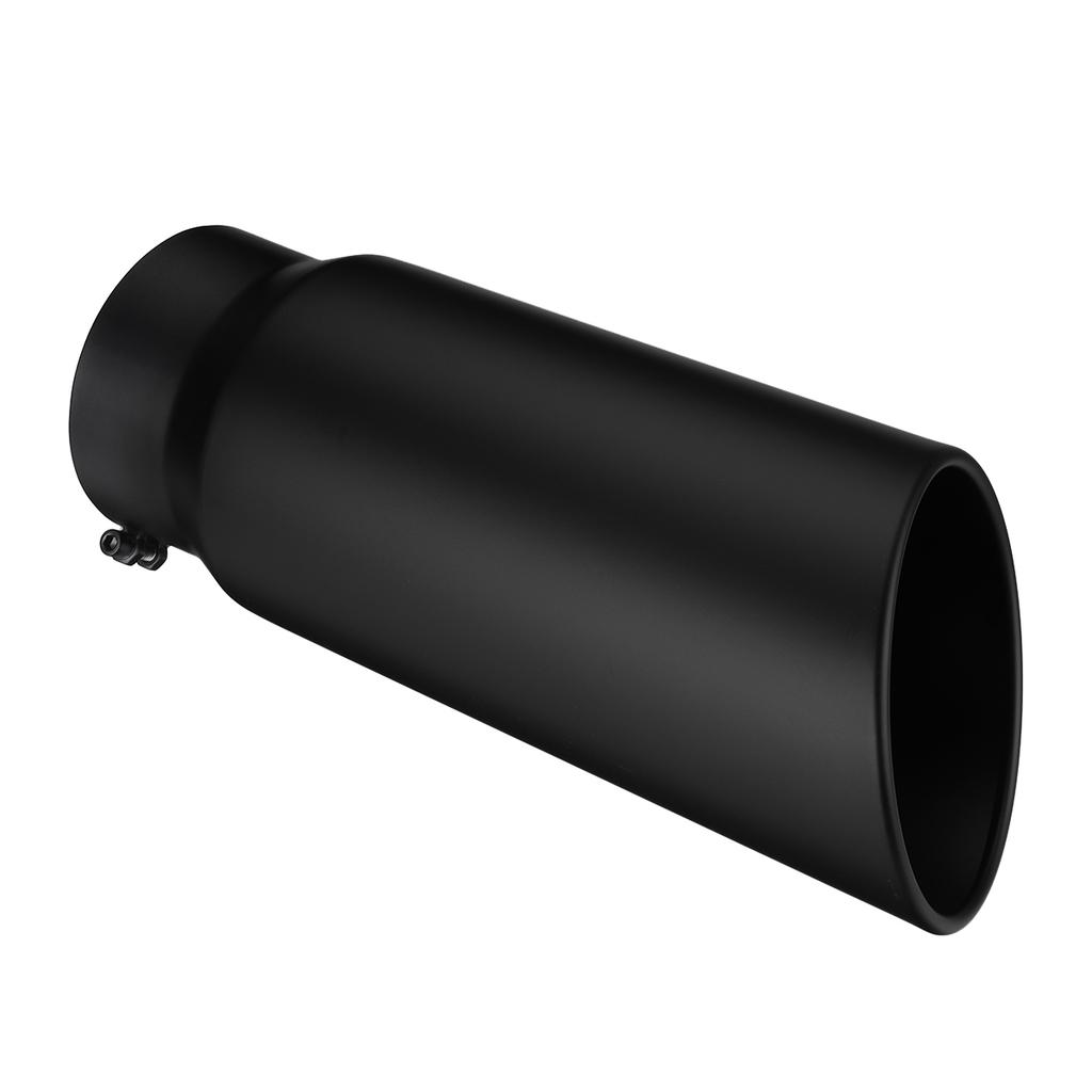 5 Inch Inlet 6 Inch Outlet Universal Car Straight Exhaust Tail Throat Tailpipe Exhaust Tip 15inch Length Tailpipe Anti-Corrosive