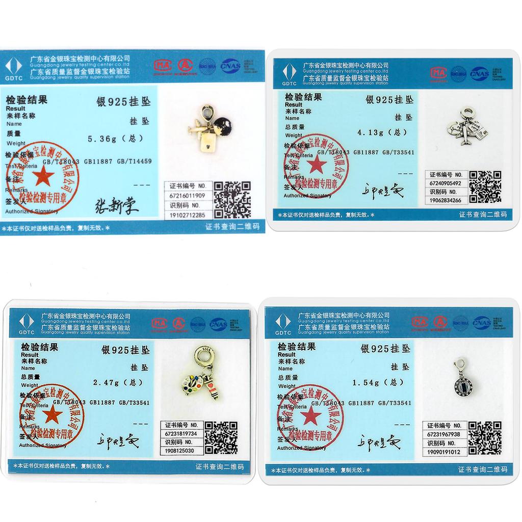 Copper Traveling Passport Charms Bead Cz Zirconium Bear Blue Elephant Love Dangle Fit Original Bracelet Diy Jewelry