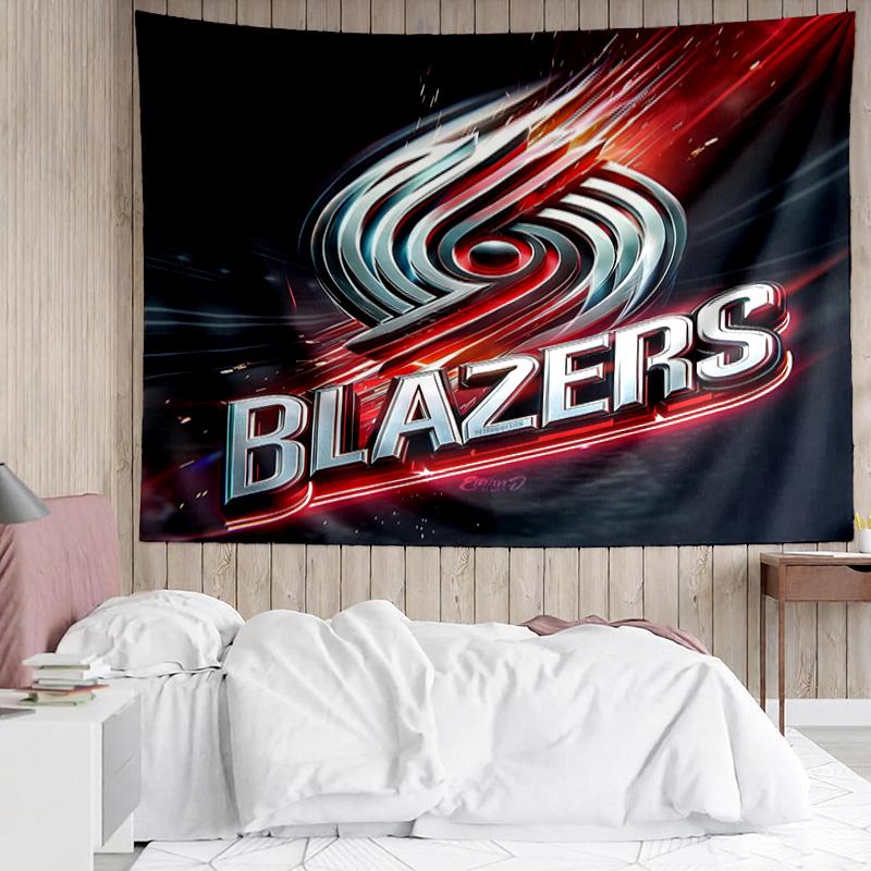 1PC Trail Blazers Logo Quick-Dry Tapestry, Unique Design Tapestry, Suitable for Bedroom,Livingroom, Playroom,Heartwarming Holiday Gifts