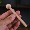 Whale Wooden Fish Toy With Mallet Stress Relief Animal Meditation Temple Block