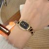 Römisch Retro Klein Exquisit Quadratisch Damen Einfach Temperament Leopardendruck Gürtel Uhr