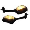 Rearview Mirrors w/Turn Signals For Suzuki GSXR600 GSX-R750 GSXR1000 02-15 BK