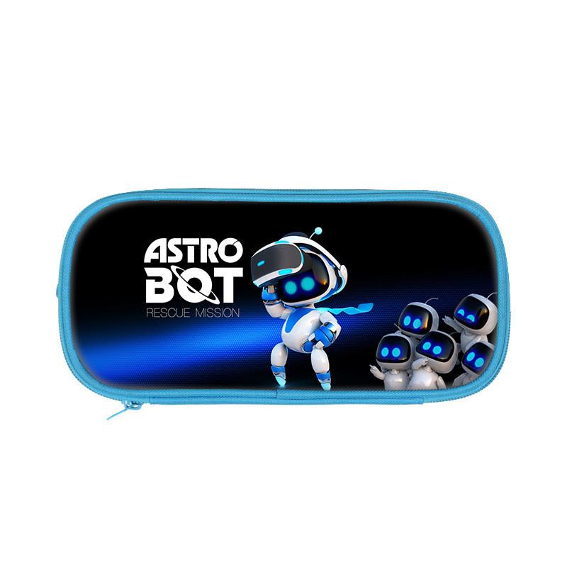 Astro Bot Space Robot Double Layer Pen Case For Kids School Supplies And Stationery Storage