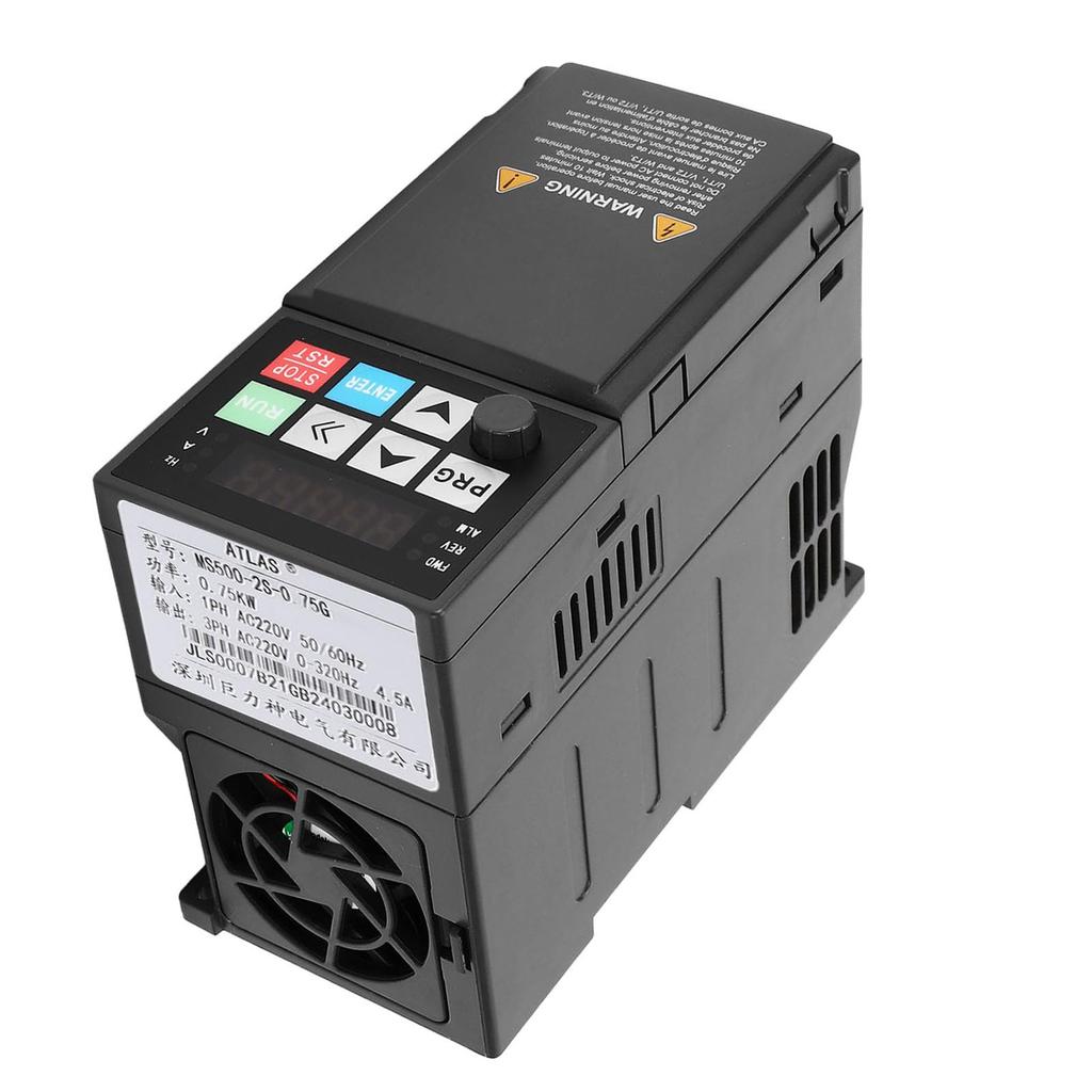 220V 220V Vector Inverter for Motor Easy Operation Three-Phase Inverter, 0.75kW, Single-Phase Input, Three-Phase Output, Three-Phase Control,