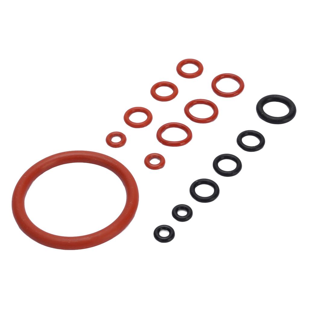 Coffee Machine O     Kit Silicone Coffee Machine Large and Small Gaskets for Replacement Black and Red