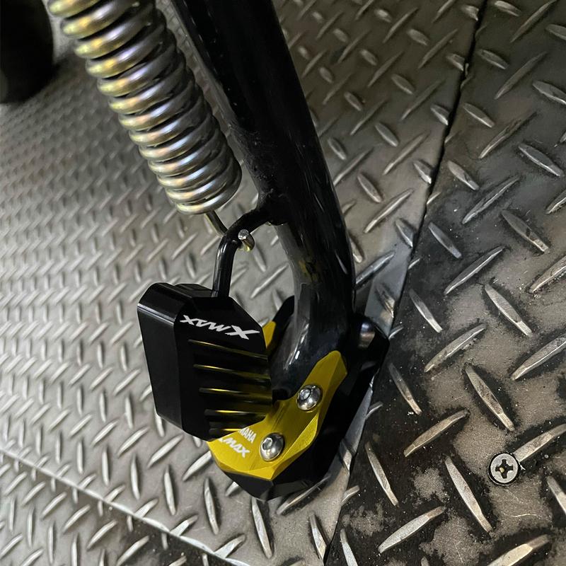 For YAMAHA XMAX X-MAX 125 250 300 400 XMAX250 Motorcycle Accessories Kickstand Side Stand Extension Enlarger Pad Side