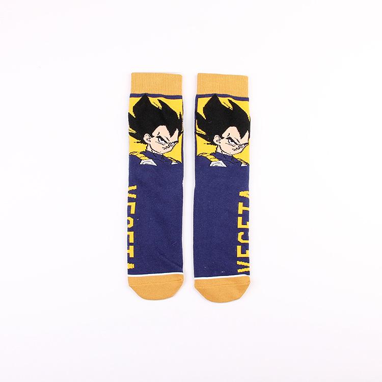 

Шкарпетки до середини ікри з мультфільмом Dragon Ball, аніме, чоловіча та жіноча мода, дизайн Сон Гоку, Пікколо, Вегети, Шенрона One Size