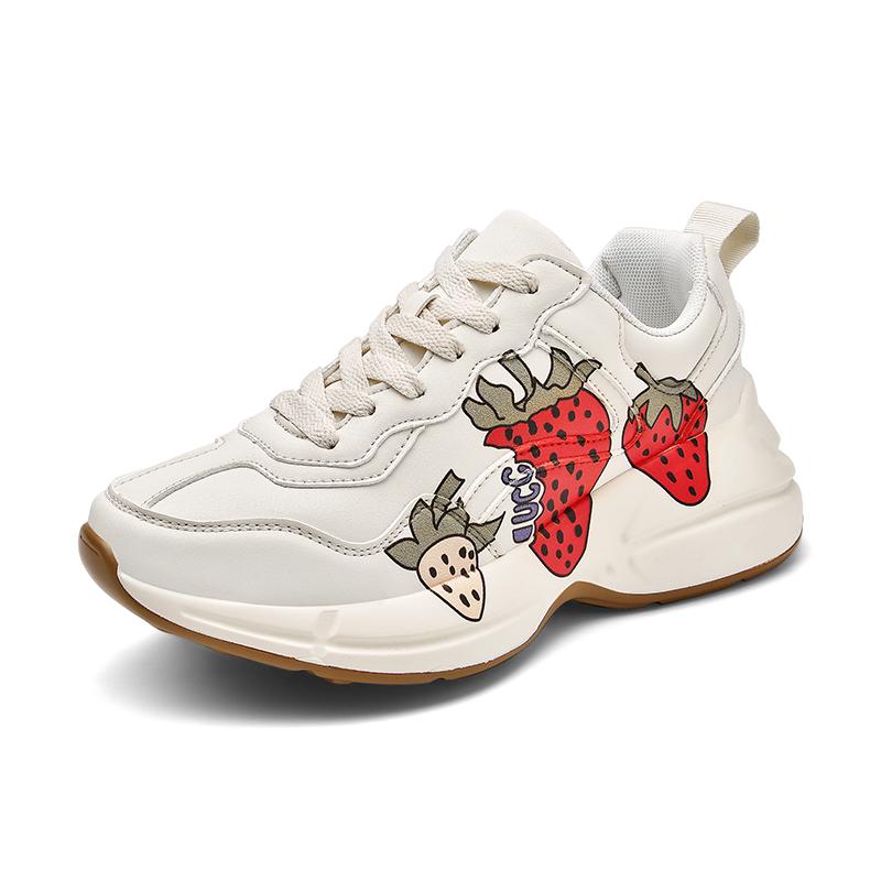 Fashion Designer Mens Women Luxury Chunky Casual 2024 Shoes Brand Leather Platform Sneakers for Men Girls Boys Tennis Tennis Original