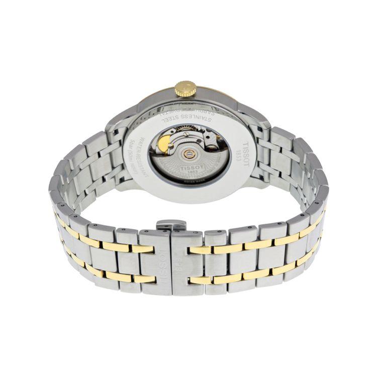 Tissot Elegance Series Automatic Mechanical Movement Steel Band Watch 40mm White Dial Stainless Steel Case Men watches T063.407.22.037.00