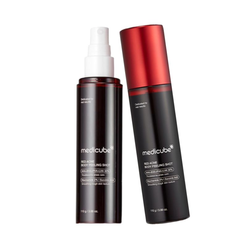 Medicube Red Acne Body Peeling Shot | Intensive Body Exfoliator for Acne-Prone Skin, AHA BHA PHA LHA | 110g / 3.88 fl.oz.