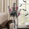 Spooky Black Halloween Bats Spiders Branch Realistic Simulation Bats Flower  Happy Halloween Decor