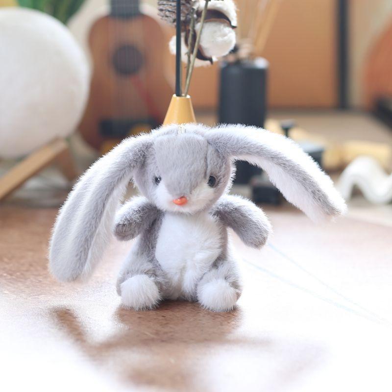 Rabbit Plush Cute Toy Keychain Pp Cotton Stuffed Bag Decor Gift For Kids Girls