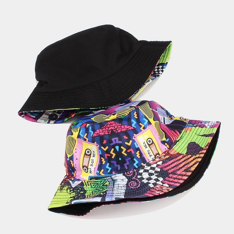 Classic Tape Design Wide Brim Fisherman Hat With Uv Sunblock For Hiking And Outdoors