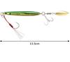 MAKI JIG JET 30g #79 Green Gold Horse Mackerel - Metal Jig Lure with Rear Blade for Saltwater Fishing