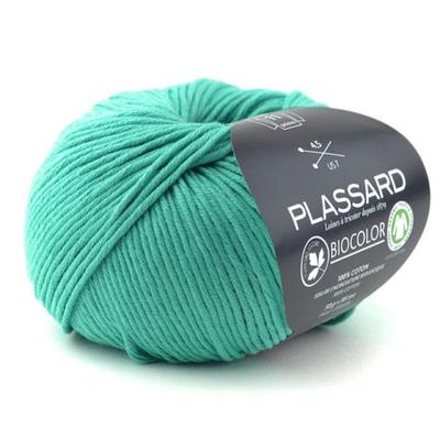 Plassard - Summer Knitting Yarn BioColor 21 Turquoise 100% Organic Cotton