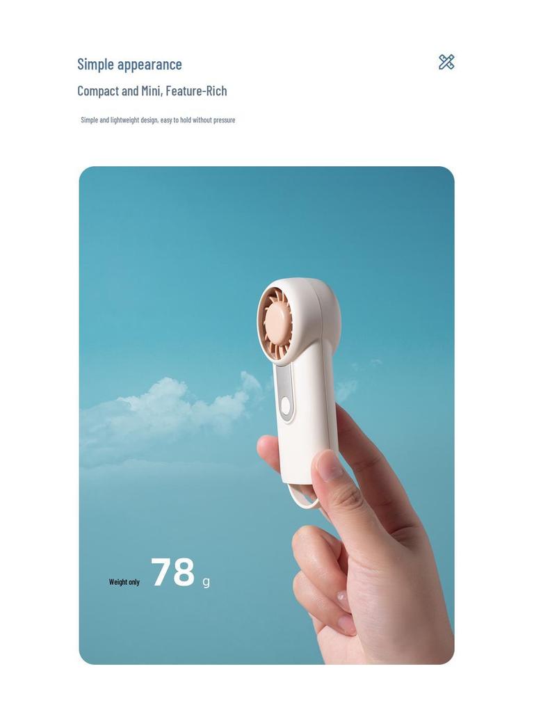 Mini Pocket USB-Charging Portable Fan - High-Speed, Strong Wind