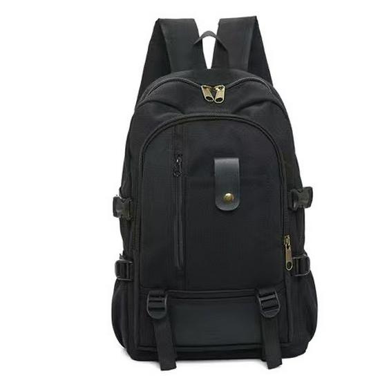 2022 Men's Casual Canvas Backpack, Large Capacity, Fashionable Double Shoulder Bag for Travel and School