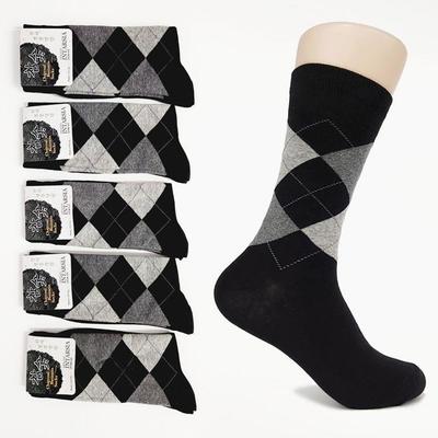 Men's Argyle Gentleman's Formal Socks Pack of 5
