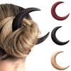 Wooden Moon Handmade Hair Stick Hairpin Hair Fork Clip Comb Ladies Crescent-shaped Personality Thick Hair Clip Styling Tools