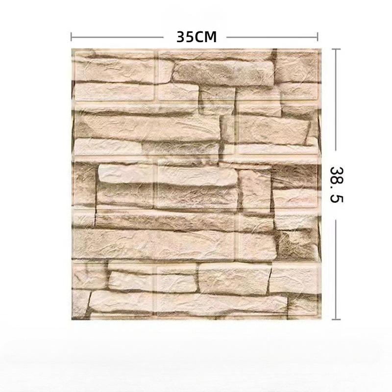 1/5/10PCS 35*38.5CM Foam 3d Stereo Wallpaper  Anti-collision Flexible Packaging Decoration Waterproof Wallpaper