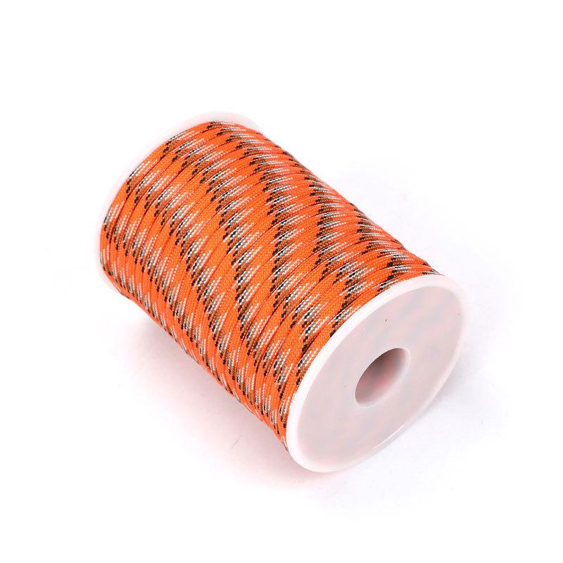 30 Meters A Roll Of 7-Core Umbrella Rope Bracelet Braided Thread 4Mm Bundled Tent Rope Canopy Pull Rope Windproof Rope