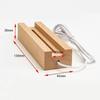 15mm 20mm Thick 15cm Long Wooden Display Base Stand for Custom 3D Photo Acrylic Blocks Led Lamps