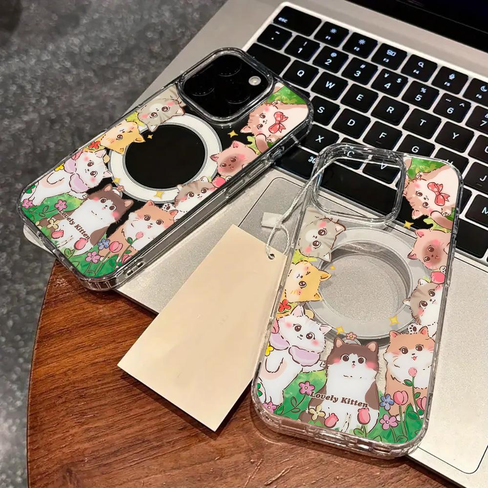 Magnetic Phone Case for iPhone 11 12 13 iPhone 13 14 15 Pro 15 16 Pro Max Samsung A15 A16 A25 A26 A55 A56 S25 S24 S22 S23 Ultra S25 Edge