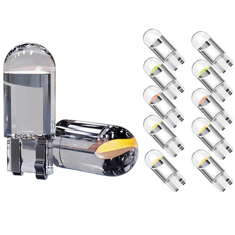 T10 LED Car Wide Light Crystal COB High Brightness W5W License Plate Light Reading Light Motorcycle Car Tail Light Bulb