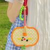 Colorful Handmade Fan Chinese Style Cartoon Shape Straw Bamboo Woven Fan Summer Anti-Mosquito Cooler Handfan Home Decor Pendants