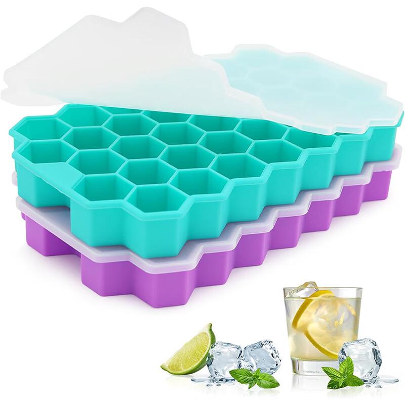 37-Grid Honeycomb Silicone Ice Cube Tray