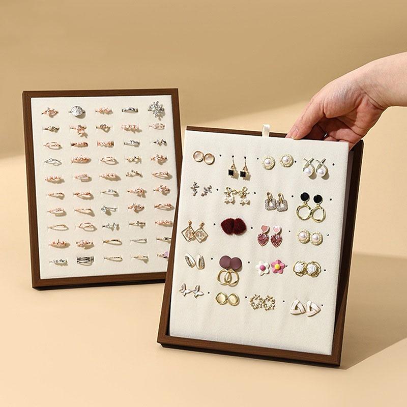 Vintage Ring Display Stand Large Capacity Jewelry Storage Rack Suitable For Rings, Earrings  Jewelry Display Stand