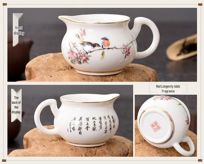 Blue & White Porcelain Tea Pitcher Gong Dao Bei 170ml for Kung Fu Tea Sets