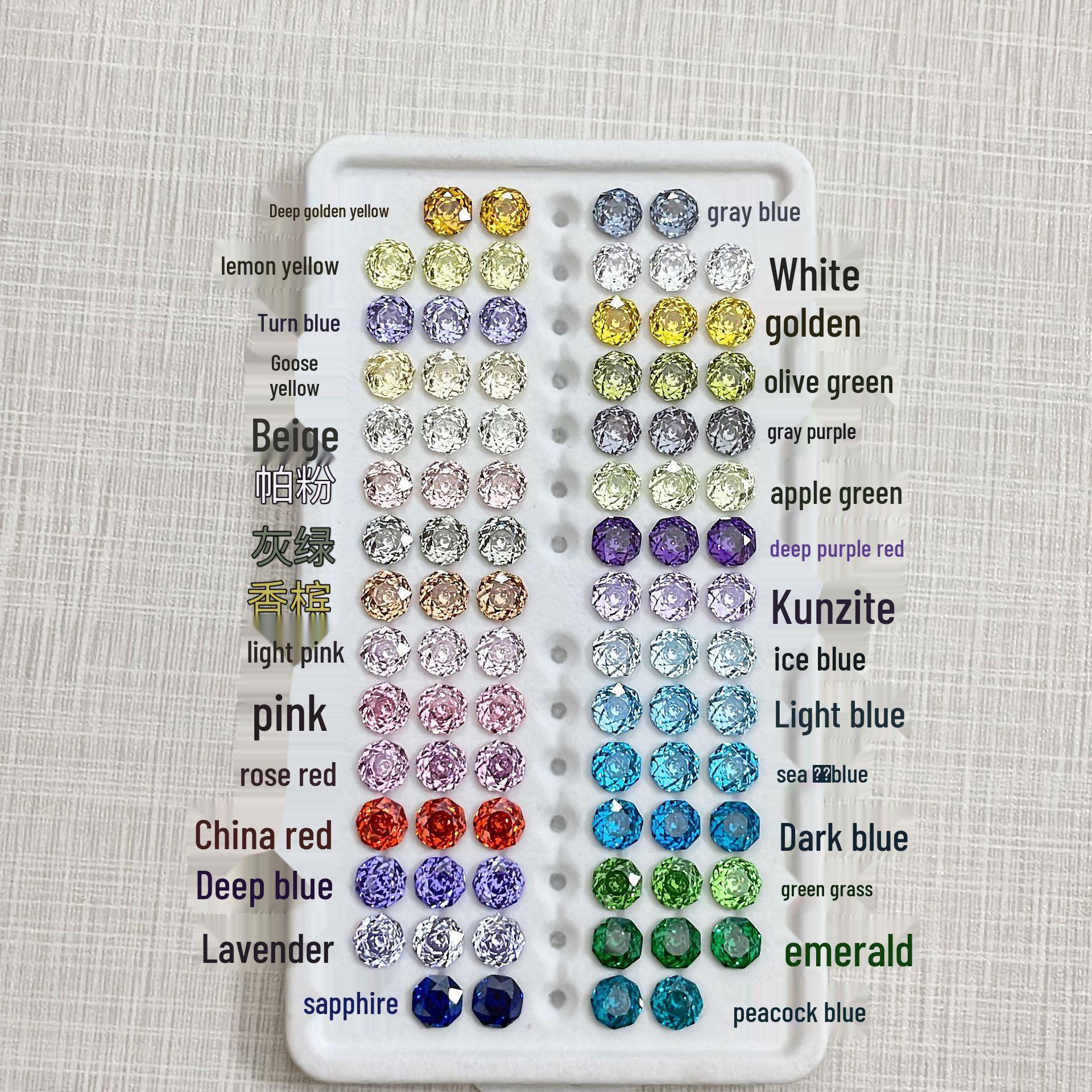 Original 6mm Octagonal Millennium Rose Cut Loose Gem, TikTok Xiaohongshu Inspired, Light Luxury Style. 6mm