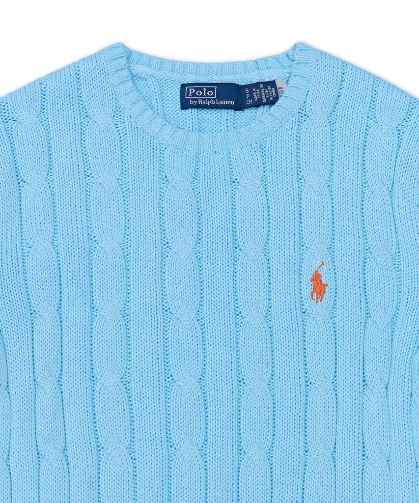 POLO RALPH LAUREN Cable Knit Cotton Crew Neck Sweater