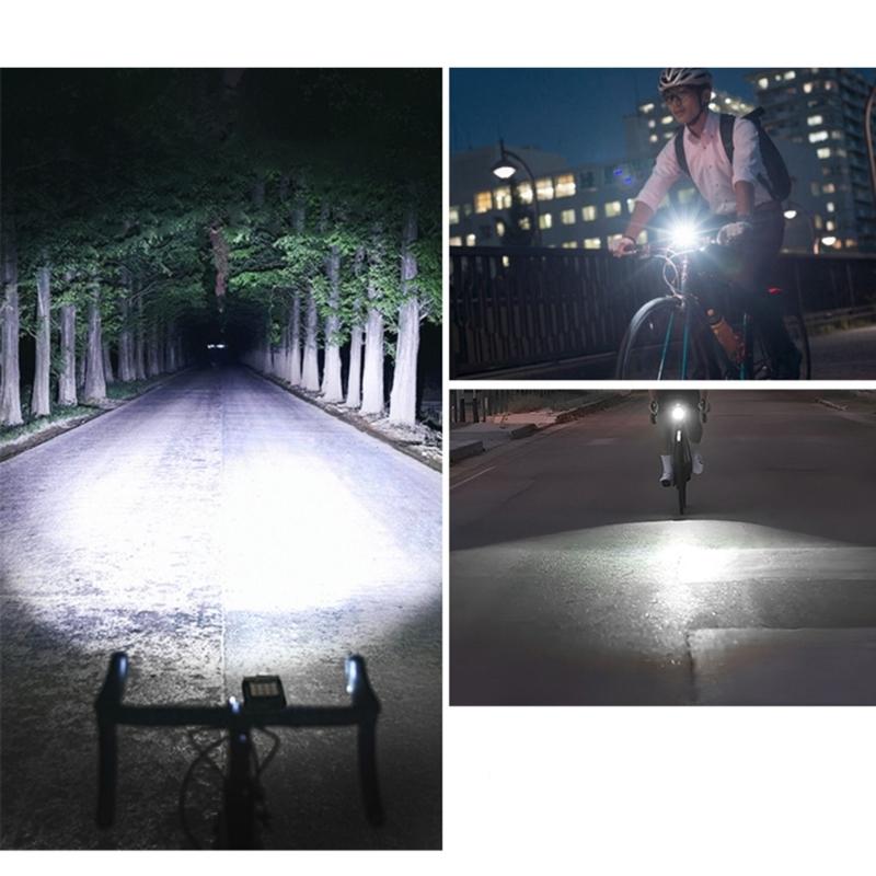 Night Riding Bike Light Set Lighting Systems With Quick Releases Clip And High Visibilities For City Or Trail Cycling