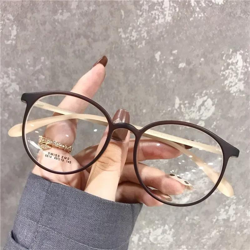 New Retro Oval Frame Myopia Glasses Fashion Minus Glasses Frame With Degree Round Women 060
