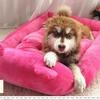 Removable and Washable Teddy Cartoon Pet Nest Pet Supplies Large Dog Gold Fur Dog Bed Dog Mat Loose and Comfortable Touch Pet Supplies Comfortable Mat
