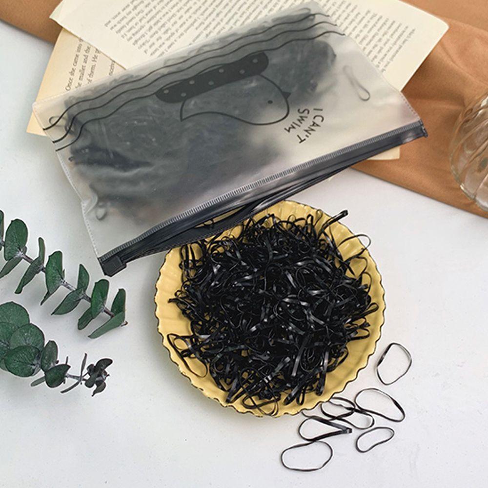 

Резинки для волос большой вместимости Набор резинок для волос из 1000 штук Черные