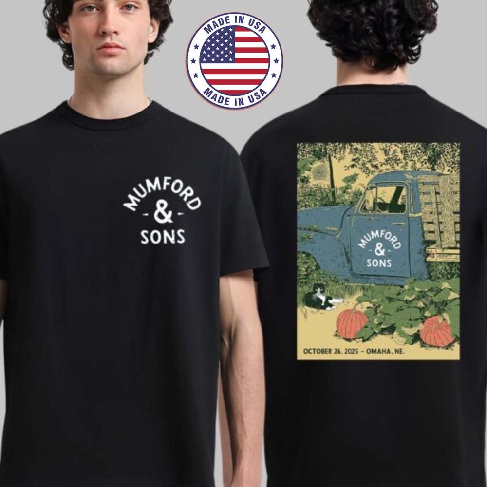 

Mumford And Sons Omaha Nebraska 2025 Event Poster On October 26 2025 TShirt Unisex T-Shirt S