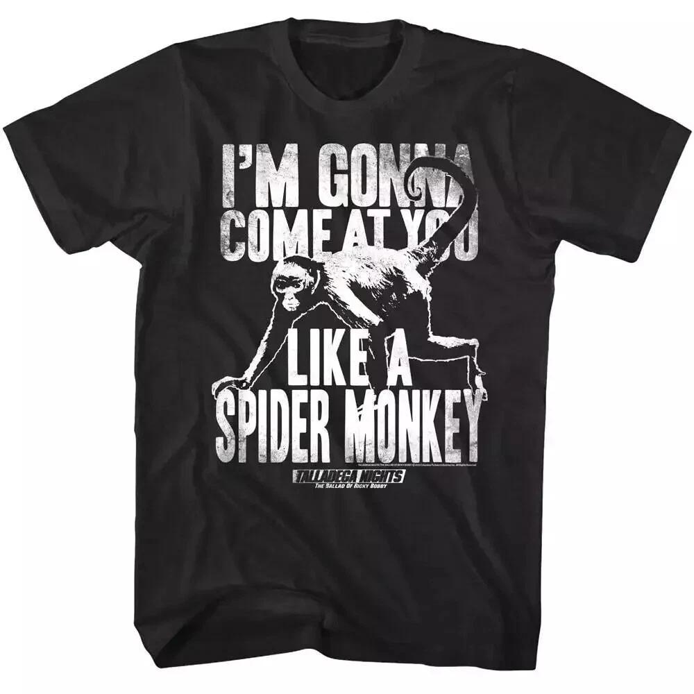 Talladega Nights Like a Spider Monkey Mens T Shirt Fashion Trend Y2K Men Clothing T Shirts S