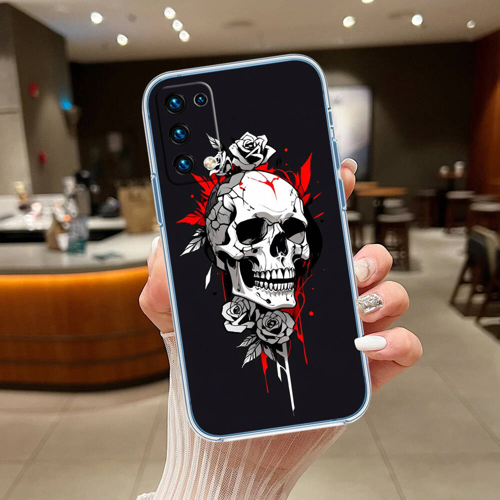 Skeleton Skull Phone Case for Motorola G14 G15 G24 G30 G31 G32 G34 G41 G42 G51 G52 G50 G60S G60 G62 G72 G71 G73 G84 G85 G200 E32