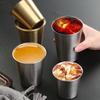 Stainless Steel Metal Cup Beer Cup White Wine Glass Coffee Roller Outdoor Travel Camping Water Cup Kitchen Drinking Coffee Cup