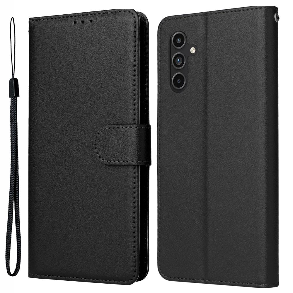 Etui na Samsung Galaxy A15 4G, skórzane PU, z podstawką, ochraniacz na telefon z 3 przegródkami na karty