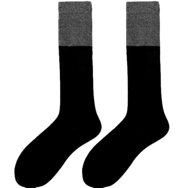 Frühling und Sommer 2025 schwarz und grau gespleißte Kniestrümpfe jk hohe Socken Farbabstimmung Wadenstrümpfe langer Schaft Kompressionsstrümpfe