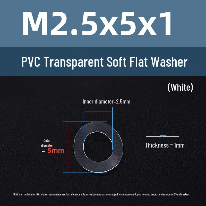 Yigu Transparent PVC Washer: Insulating Soft Rubber Gasket for Screws