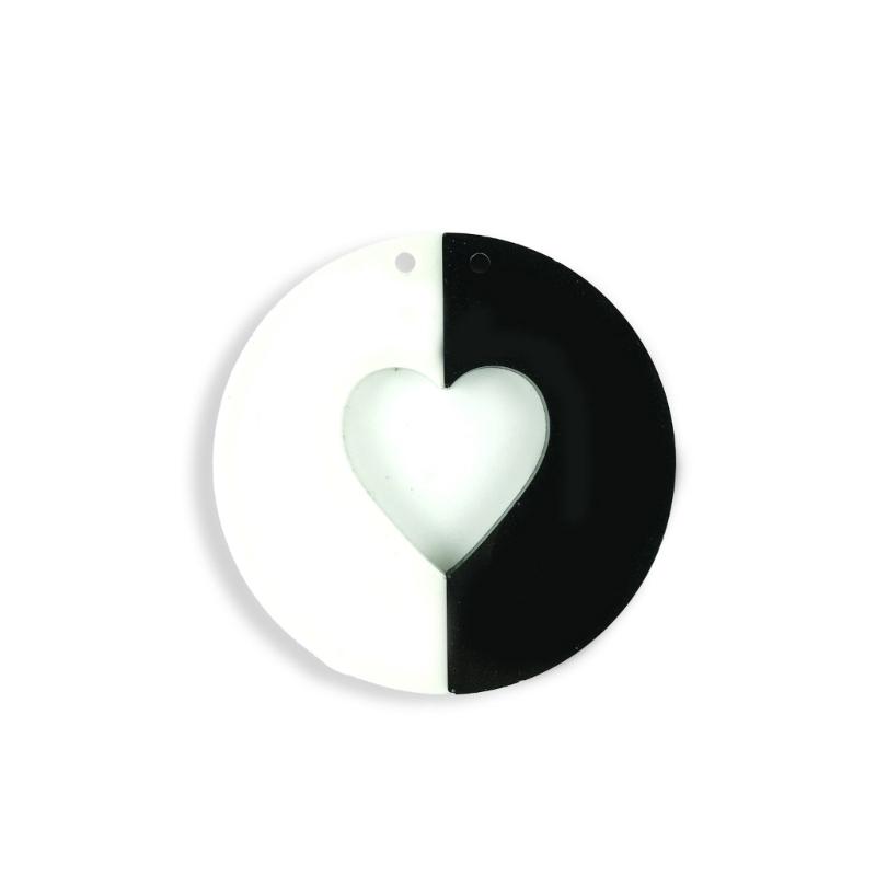 Heart Silicone Resin Mold,Valentines Epoxy Casting Mold for DIY Crafts Pendant Jewelry Making Keychain Silicone Mold