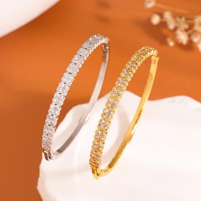 Pulseira Estrelada de Zircônia de Alta Qualidade com um Temperamento de Luxo Leve, Versátil para Joias Femininas