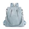 Retro Backpack for Women, European and American Anti-theft Backpack, Large Capacity, Casual and High-end Student Schoolbag