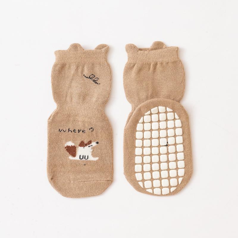 Baby Cartoon Floor Socks Baby Toddler Socks Spring and Summer Pure Cotton Breathable Non-slip Bottom Children's Socks Trampoline Socks
